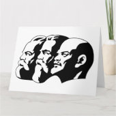 Lenin, Marx, Engels, Sovjet-Unie, communisme Kaart (Voorkant)