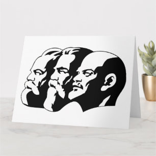 Lenin, Marx, Engels, Sovjet-Unie, communisme Kaart