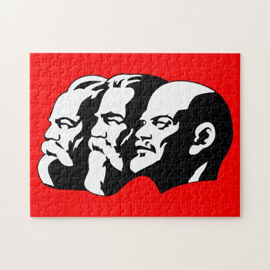 Lenin, Marx, Engels, Sovjet-Unie, Communisme Legpuzzel (Horizontaal)