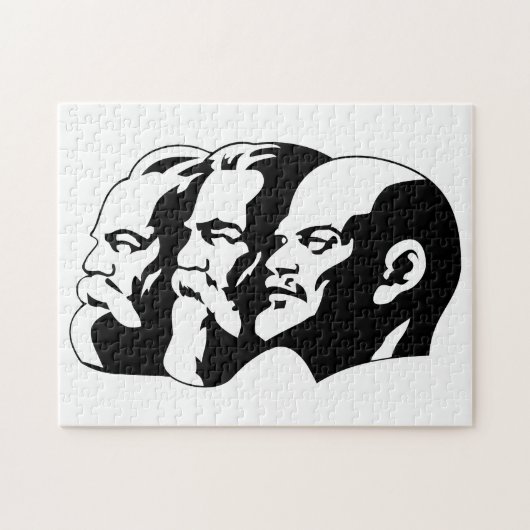 Lenin, Marx, Engels, Sovjet-Unie, Communisme Legpuzzel (Horizontaal)