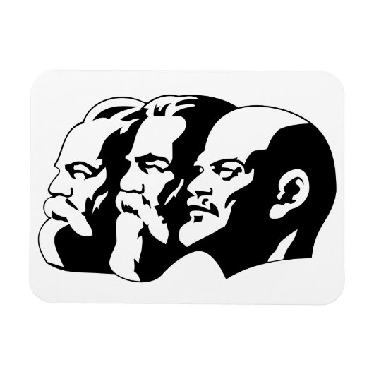 Lenin, Marx, Engels, Sovjet-Unie, Communisme Magneet (Horizontaal)