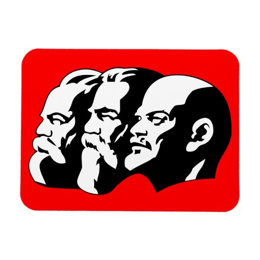 Lenin, Marx, Engels, Sovjet-Unie, Communisme Magneet (Horizontaal)