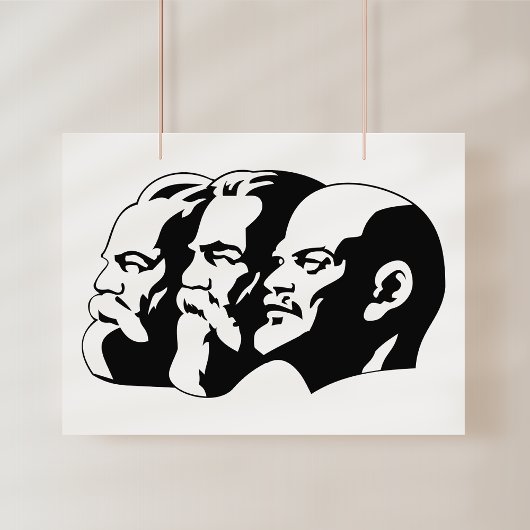Lenin, Marx, Engels, Sovjet-Unie, Communisme Poster