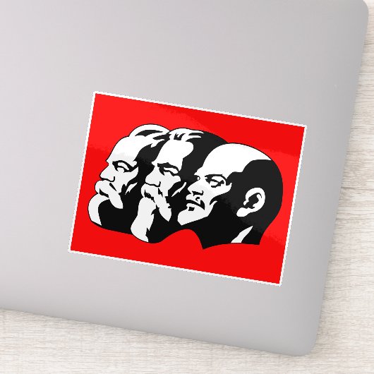 Lenin, Marx, Engels, Sovjet-Unie, Communisme Sticker (Detail)