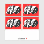 Lenin, Marx, Engels, Sovjet-Unie, Communisme Sticker (Vel)