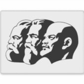 Lenin, Marx, Engels, Sovjet-Unie, Communisme Sticker (Voorkant)