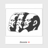 Lenin, Marx, Engels, Sovjet-Unie, Communisme Sticker (Vel)