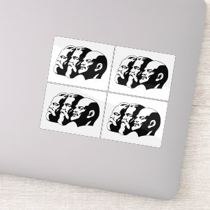 Lenin, Marx, Engels, Sovjet-Unie, Communisme Sticker