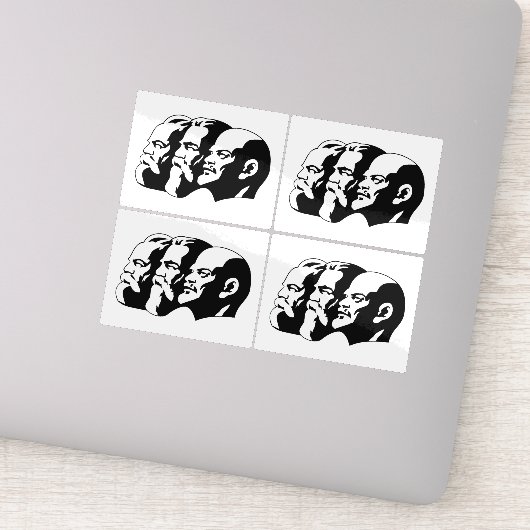 Lenin, Marx, Engels, Sovjet-Unie, Communisme Sticker (Detail)