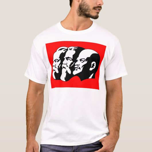 Lenin, Marx, Engels, Sovjet-Unie, Communisme T-shirt (Voorkant)