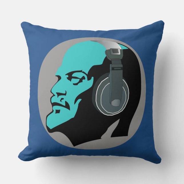 LENIN MET Sierkussen VOOR HOOFDTELEFONEN (BLAUW ON (Voorkant)