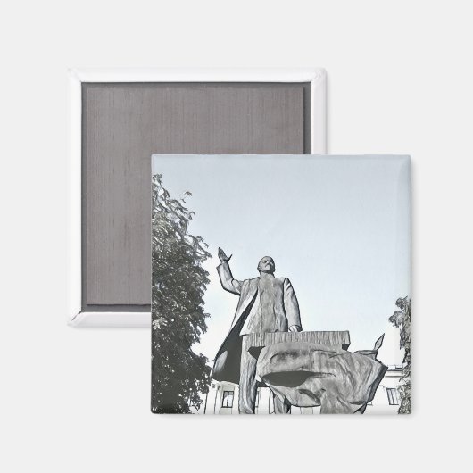 Lenin Monument Schets Magneet (Voorkant / Achterkant)