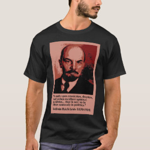 lenin over politiek t-shirt