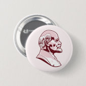 Lenin Portrait Illustration Button (Voorkant /achterkant)
