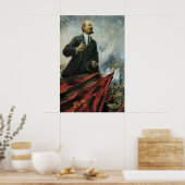 Lenin Portret Sovjet Propaganda Poster - CCCP (Keuken)