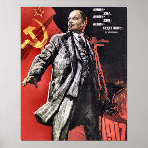 Lenin Poster van de Russische revolutie