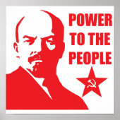Lenin "Power to the People"-Poster Poster (Voorkant)