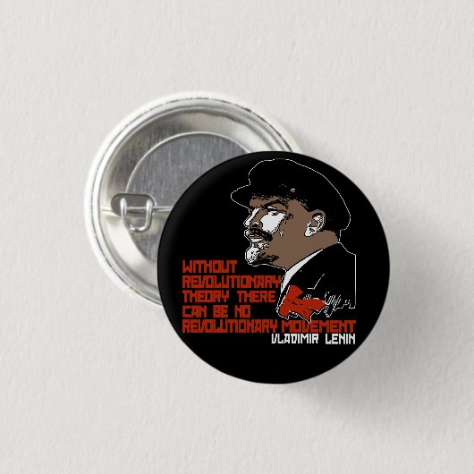 LENIN RONDE BUTTON 3,2 CM (Voorkant /achterkant)