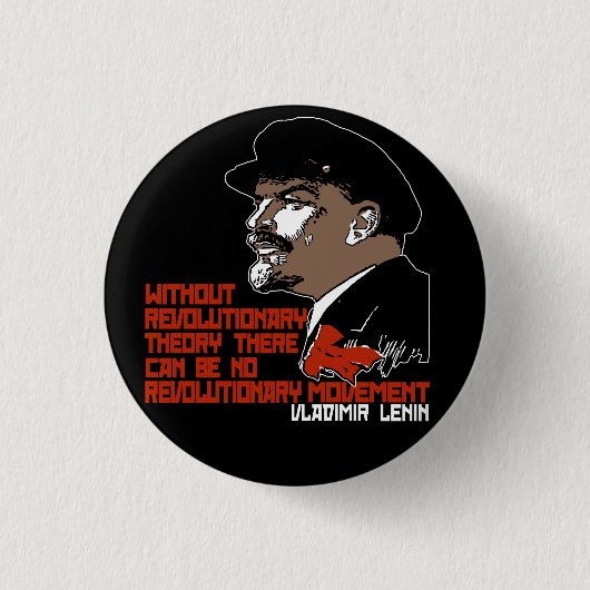 LENIN RONDE BUTTON 3,2 CM (Voorkant)