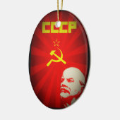lenin rusland communistische propaganda van de sov keramisch ornament (Links)