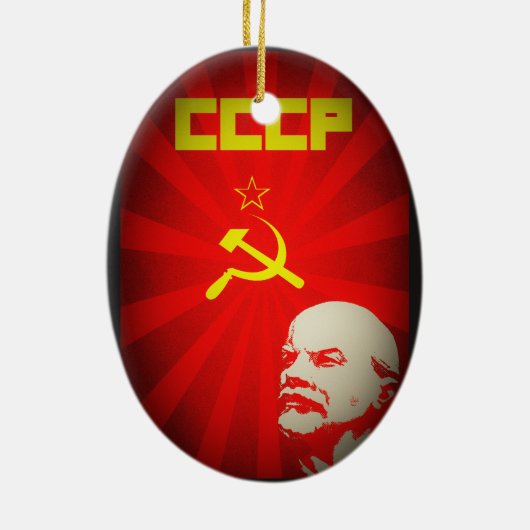 lenin rusland communistische propaganda van de sov keramisch ornament (Achterkant)