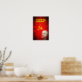 lenin rusland communistische propaganda van de sov poster (Keuken)