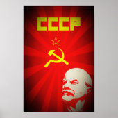 lenin rusland communistische propaganda van de sov poster (Voorkant)