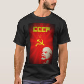 lenin rusland communistische propaganda van de sov t-shirt (Voorkant)