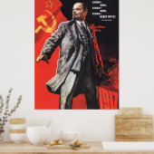 Lenin Sovjet-Poster Poster (Keuken)