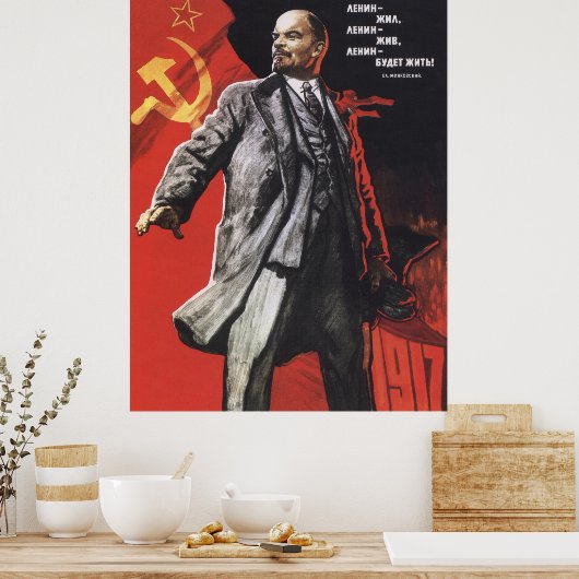 Lenin Sovjet-Poster Poster (Keuken)