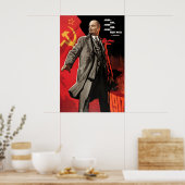 Lenin Sovjet Propaganda Poster, Leve Lenin! Poster (Keuken)
