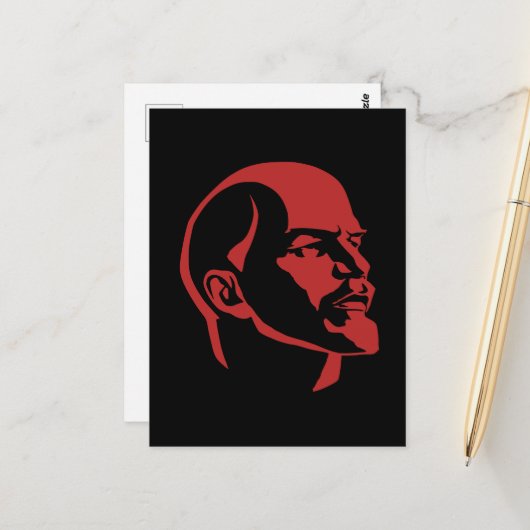 Lenin, USSR, CCCP, Soviet Union, Communism Briefkaart (Voorkant / Achterkant in situ)