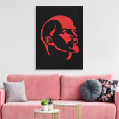 Lenin, USSR, CCCP, Soviet Union, Communism Canvas Afdruk (Insitu (Woonkamer))