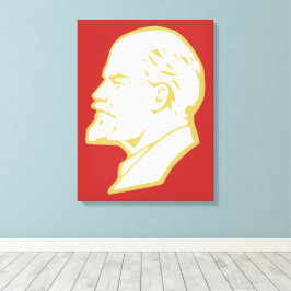 Lenin, USSR, CCCP, Soviet Union, Communism Canvas Afdruk