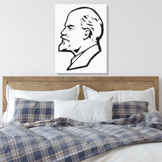 Lenin, USSR, CCCP, Soviet Union, Communism Canvas Afdruk (Insitu (Slaapkamer))
