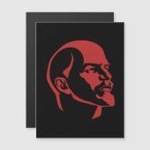 Lenin, USSR, CCCP, Soviet Union, Communism Magnetische Uitnodiging (Voorkant / Achterkant)