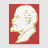 Lenin, USSR, CCCP, Soviet Union, Communism Magnetische Uitnodiging (Voorkant)