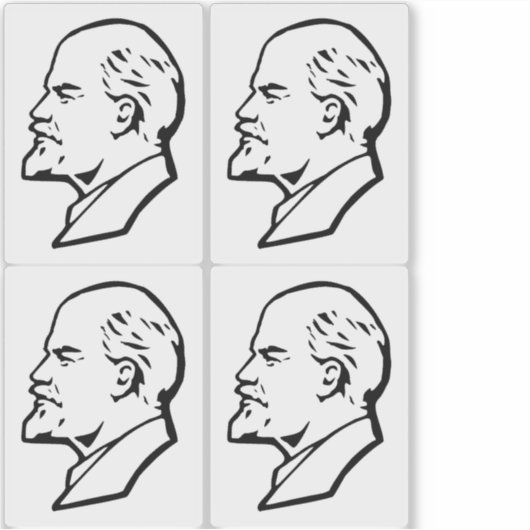 Lenin, USSR, CCCP, Soviet Union, Communism Sticker (Voorkant)