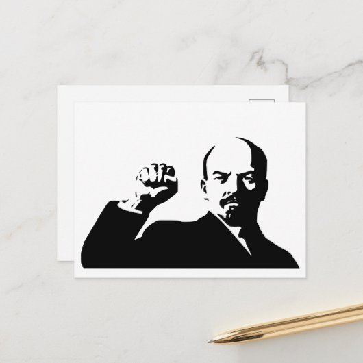 Lenin, USSR, CCCP, Sovjet-Unie, Communisme Briefkaart (Voorkant / Achterkant in situ)
