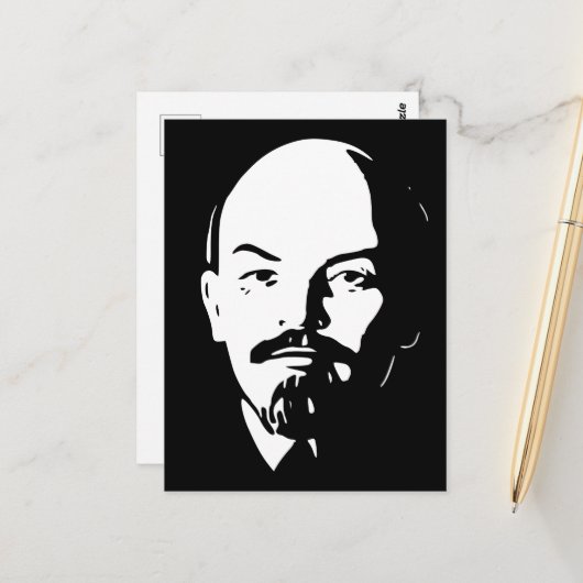 Lenin, USSR, CCCP, Sovjet-Unie, Communisme Briefkaart (Voorkant / Achterkant in situ)