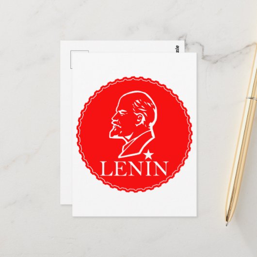 Lenin, USSR, CCCP, Sovjet-Unie, Communisme Briefkaart (Voorkant / Achterkant in situ)