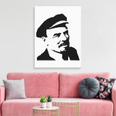 Lenin, USSR, CCCP, Sovjet-Unie, Communisme Canvas Afdruk (Insitu (Woonkamer))