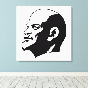 Lenin, USSR, CCCP, Sovjet-Unie, Communisme Canvas Afdruk