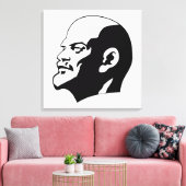 Lenin, USSR, CCCP, Sovjet-Unie, Communisme Canvas Afdruk (Insitu (Woonkamer))
