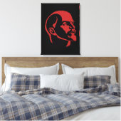 Lenin, USSR, CCCP, Sovjet-Unie, Communisme Canvas Afdruk (Insitu (Slaapkamer))
