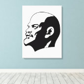 Lenin, USSR, CCCP, Sovjet-Unie, Communisme Canvas Afdruk (Insitu (Houten vloer))