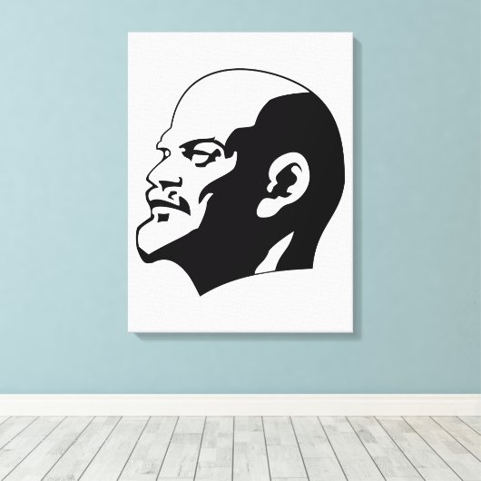 Lenin, USSR, CCCP, Sovjet-Unie, Communisme Canvas Afdruk (Insitu (Houten vloer))