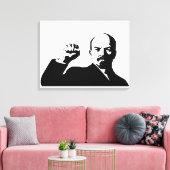 Lenin, USSR, CCCP, Sovjet-Unie, Communisme Canvas Afdruk (Insitu (Woonkamer))