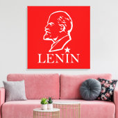 Lenin, USSR, CCCP, Sovjet-Unie, Communisme Canvas Afdruk (Insitu (Woonkamer))