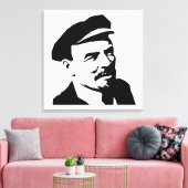 Lenin, USSR, CCCP, Sovjet-Unie, Communisme Canvas Afdruk (Insitu (Woonkamer))